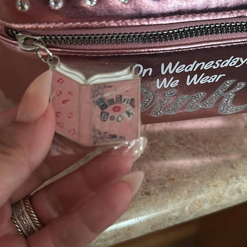 🛍️Last One!🛍️ Mean Girls On Wednesdays We Wear Pink Mini Backpack - Picture 8 of 8
